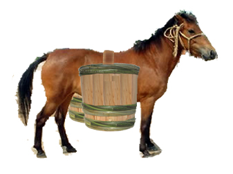 sake delivering horse